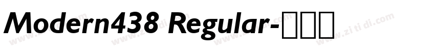 Modern438 Regular字体转换